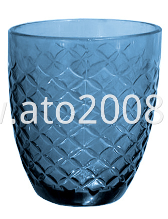 glass tumbler-Blue